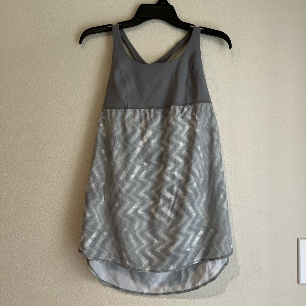 Lululemon Chevron Tank | Women’s small | Grey Fossil Performance Top